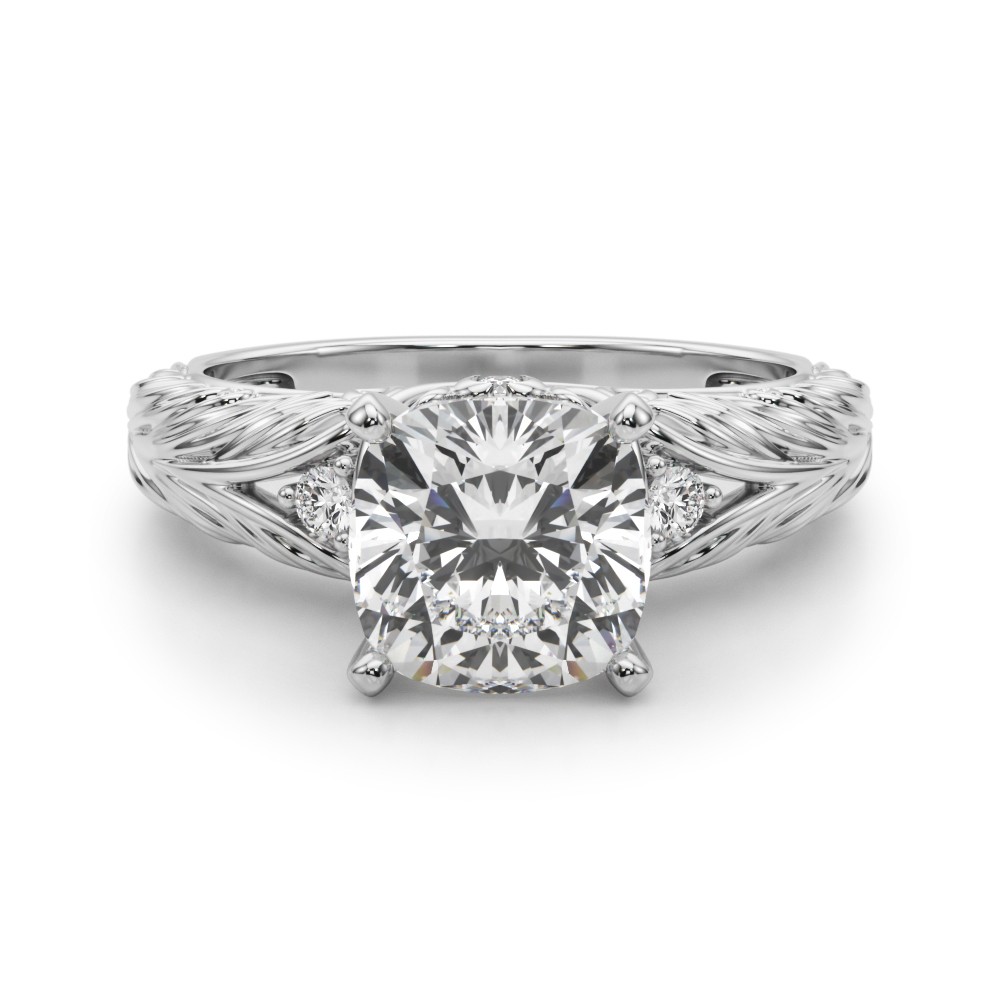 Dhrastlin Natural 4 Prong Set  Diamond Ring