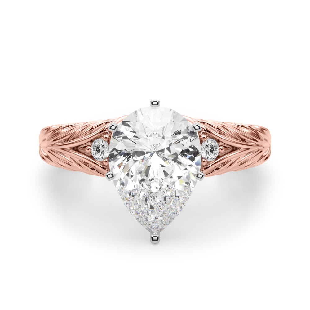 Dhrastlin Natural 6 Prong Set  Diamond Ring