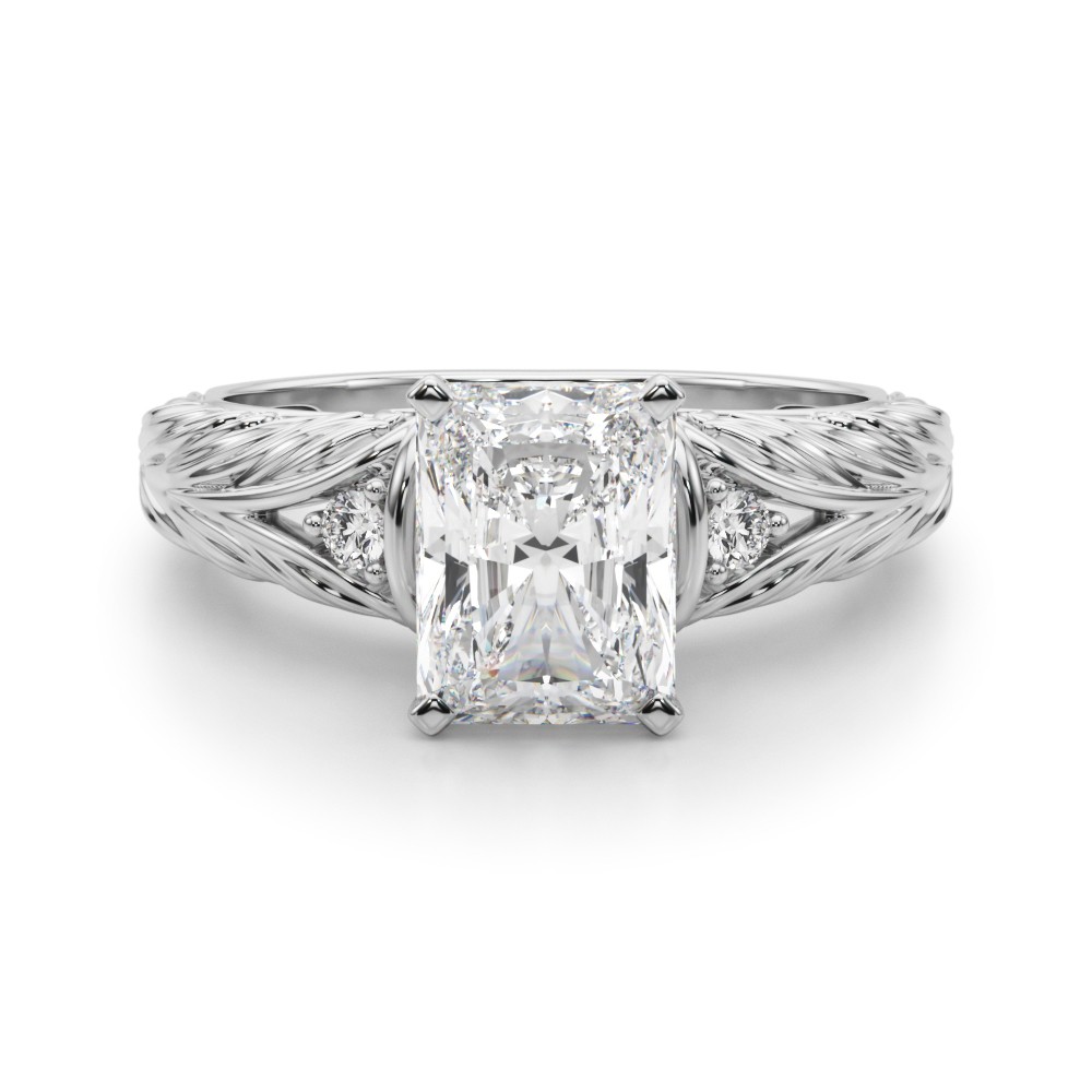 Dhrastlin Natural 4 Prong Set  Diamond Ring