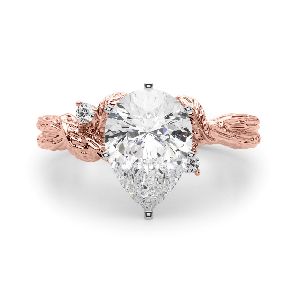 Niroslin Lab-Created 6 Prong Set  Diamond Ring