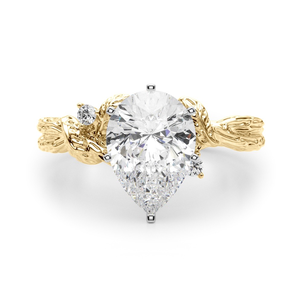 Niroslin Lab-Created 6 Prong Set  Diamond Ring