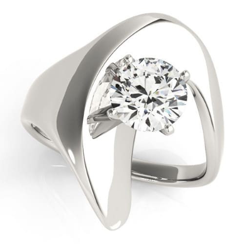 4 Prong Natural  Diamond Ring