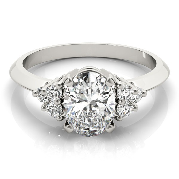 Lab-Created 4 Prong  Diamond Ring