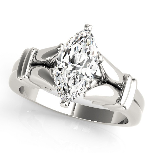 6 Prong Natural Diamond  Engagement Ring