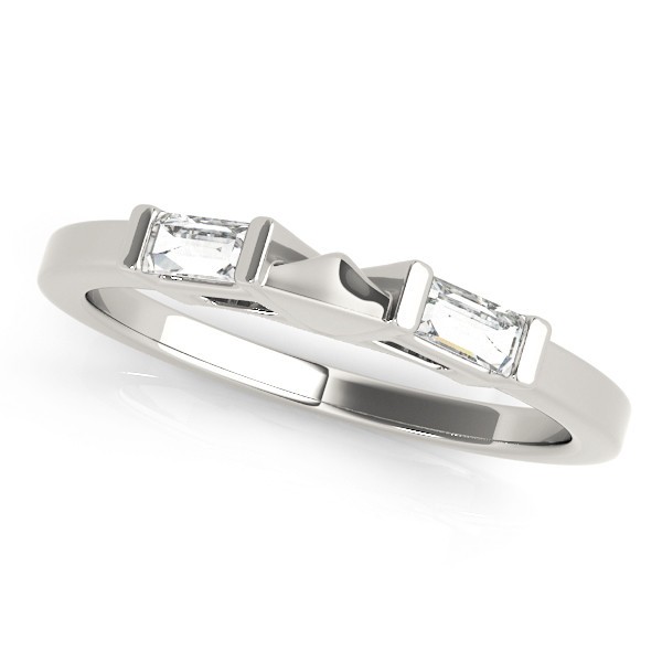 Bar-Set Natural  Diamond Ring