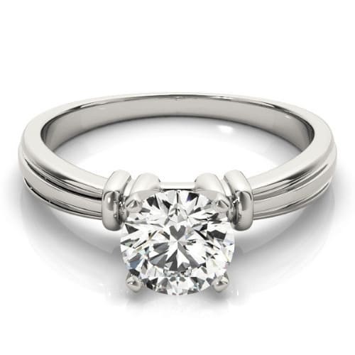 4 Prong Natural  Diamond Ring