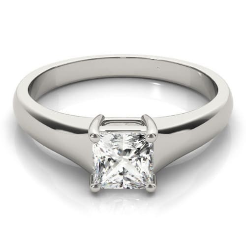 4 Prong Natural Diamond  Engagement Ring