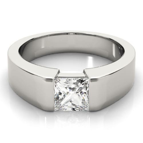 Bezel Natural  Diamond Ring