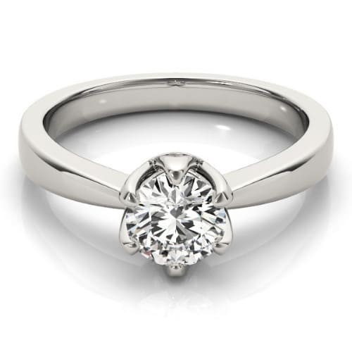6 Prong Natural  Diamond Ring
