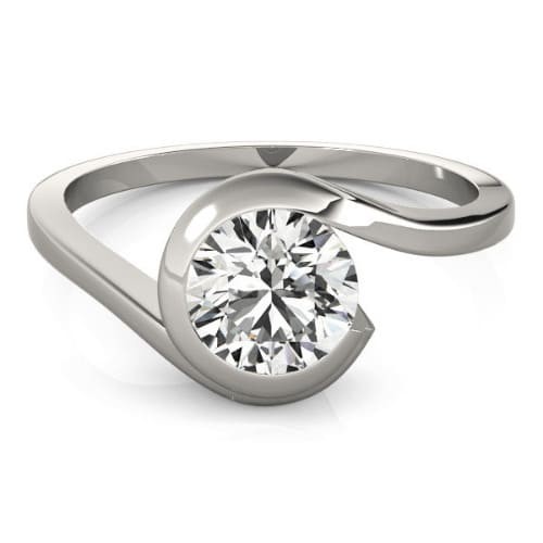 Tension Natural  Diamond Ring