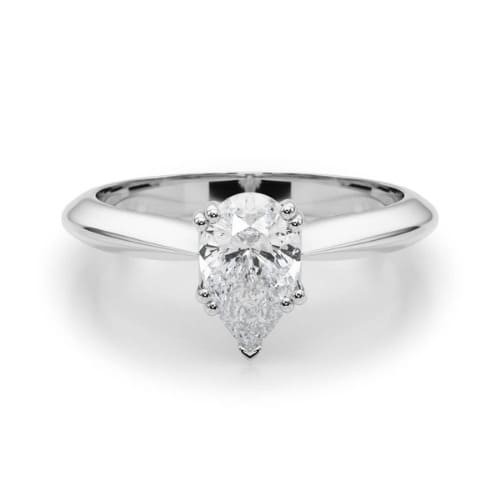 Double Prong Natural Diamond  Engagement Ring