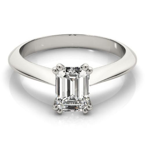 Double Prong Natural Diamond  Engagement Ring
