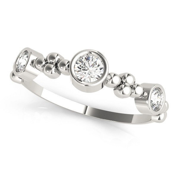 Natural Bezel-Set  Diamond Ring