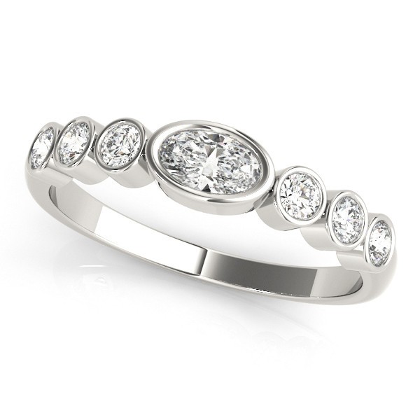 Natural Bezel-Set  Diamond Ring
