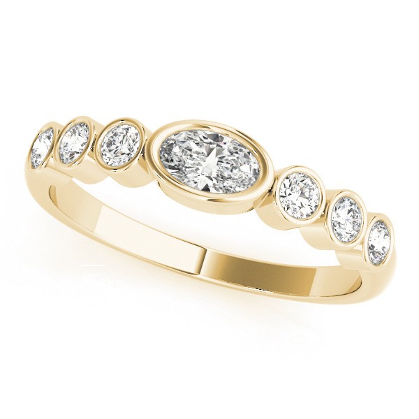 Natural Bezel-Set  Diamond Ring