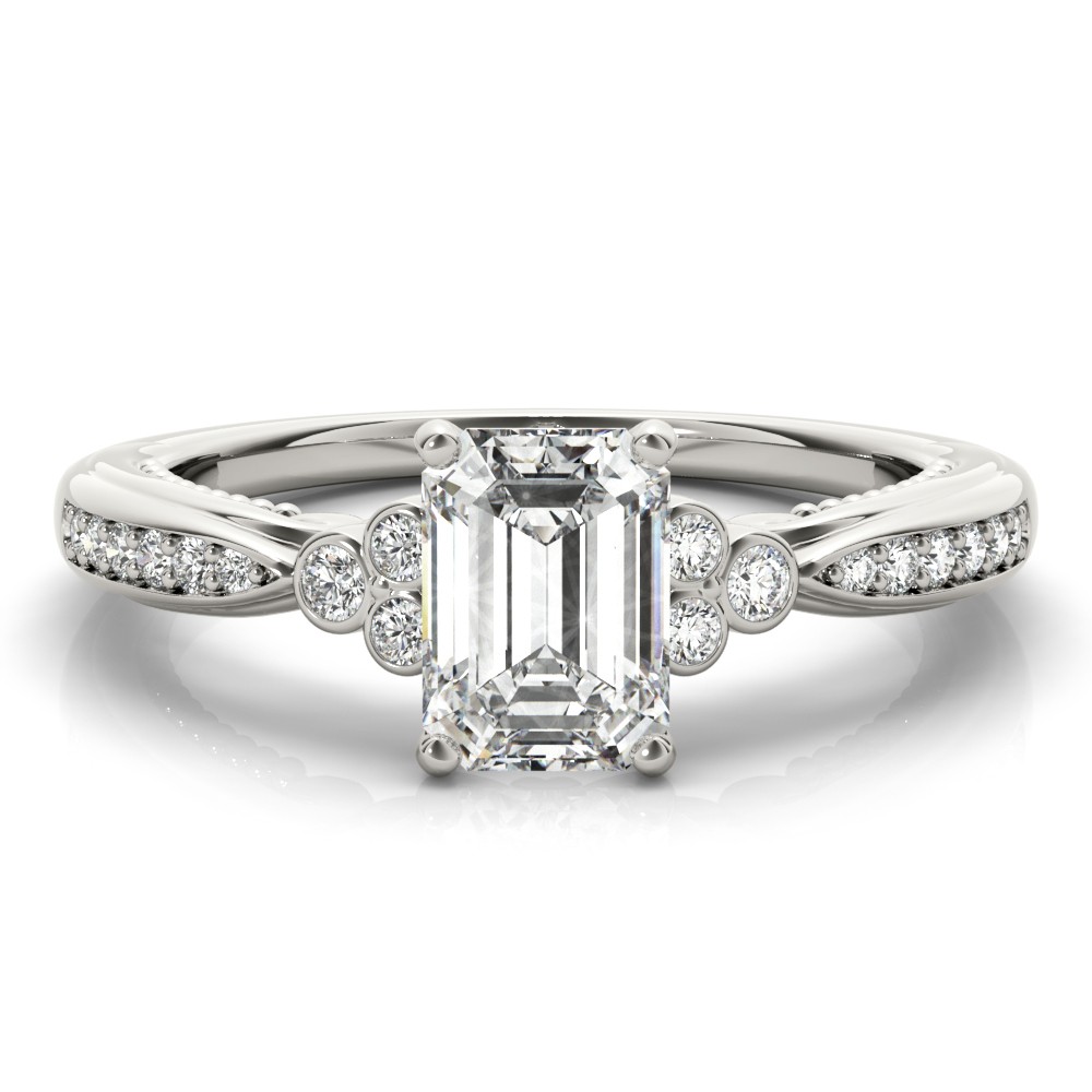 Rubello Lab-Created 4 Prong  Diamond Ring