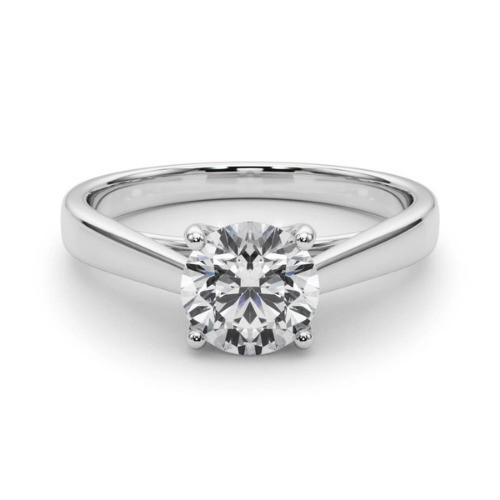 4 Prong Natural  Diamond Ring