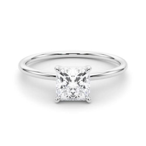 4 Prong Natural Diamond  Engagement Ring