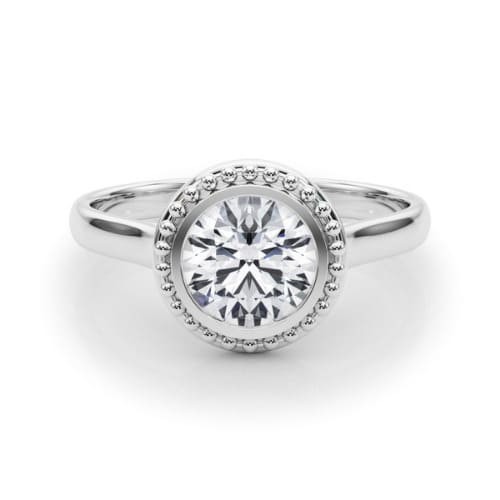 Bezel Natural  Diamond Ring