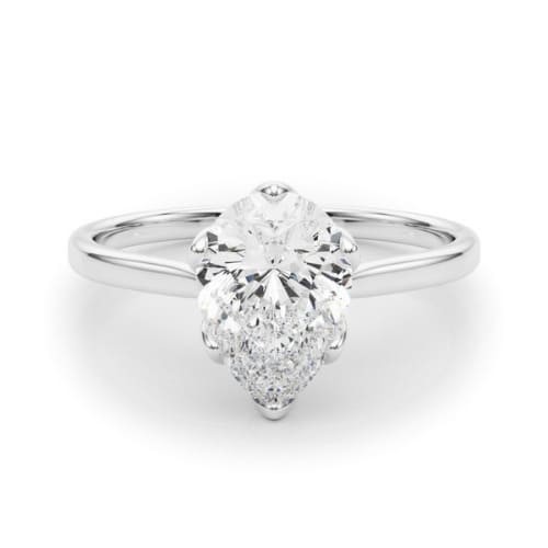6 Prong Natural Diamond  Engagement Ring
