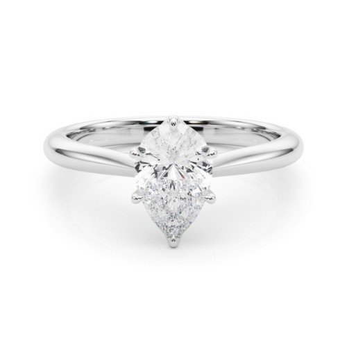 6 Prong Natural Diamond  Engagement Ring