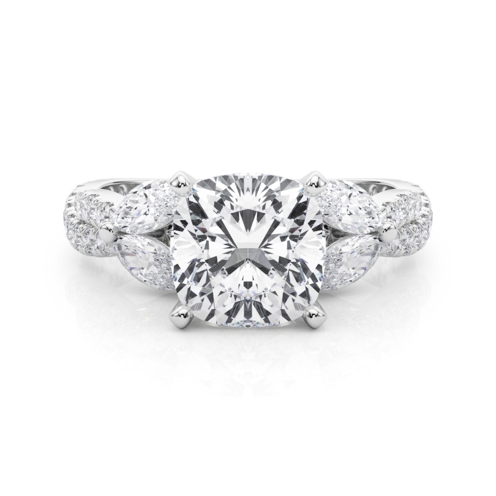 Jelintina Lab-Created 4 Prong Set  Diamond Ring
