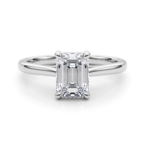 4 Prong Natural Diamond  Engagement Ring