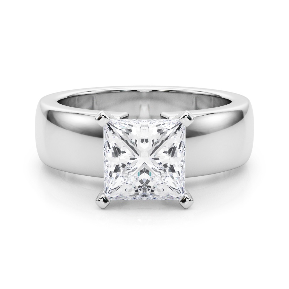 Diorena Lab-Created 4 Prong  Diamond Ring