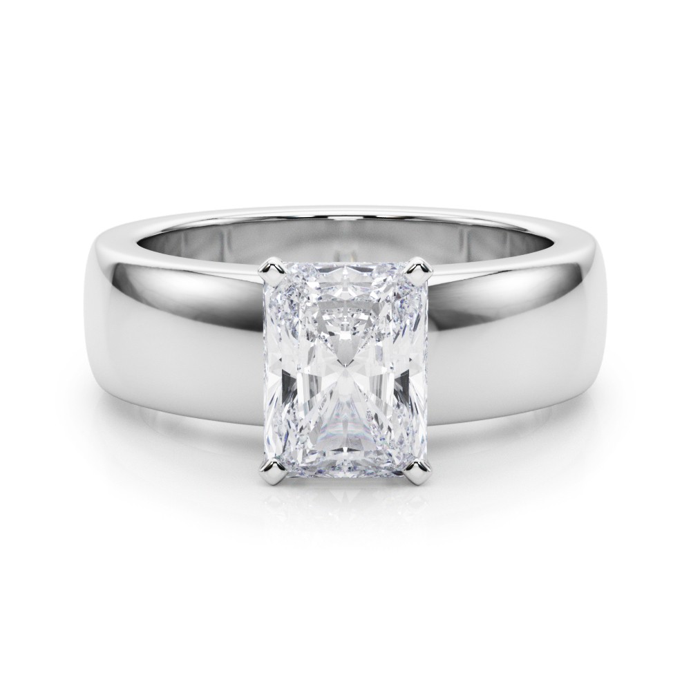 Eslin Lab-Created 4 Prong  Diamond Ring