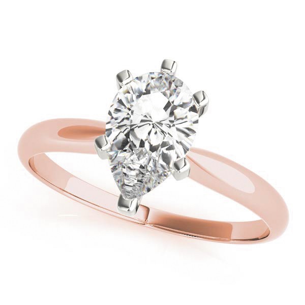 6 Prong Natural Diamond  Engagement Ring