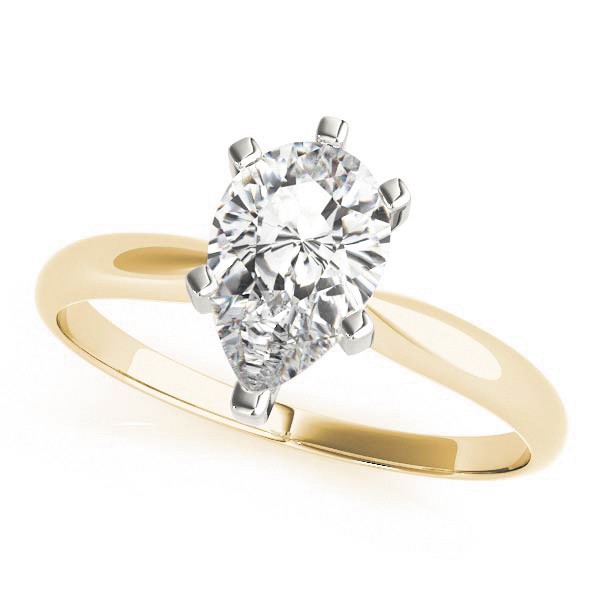 6 Prong Natural Diamond  Engagement Ring