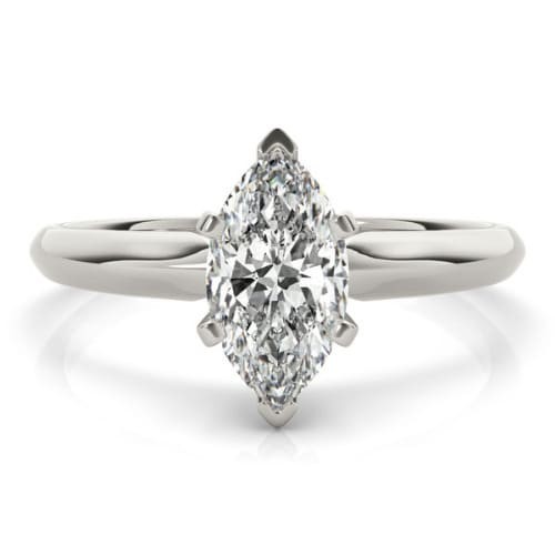 6 Prong Natural Diamond  Engagement Ring