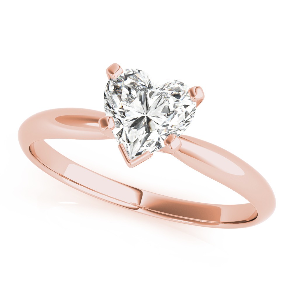 4 Prong Natural Diamond  Engagement Ring
