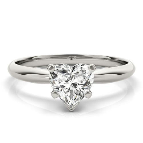 4 Prong Natural Diamond  Engagement Ring