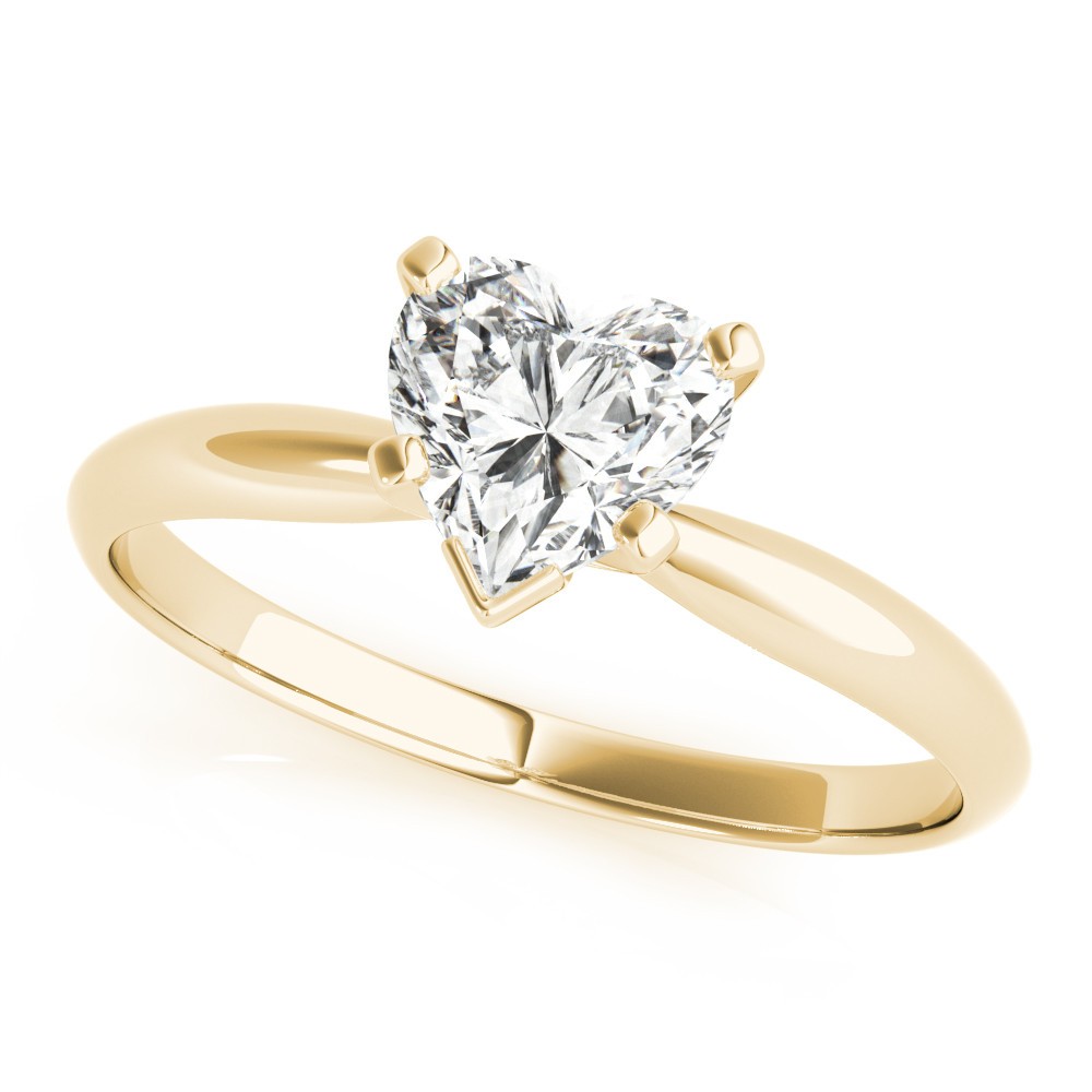 4 Prong Natural Diamond  Engagement Ring