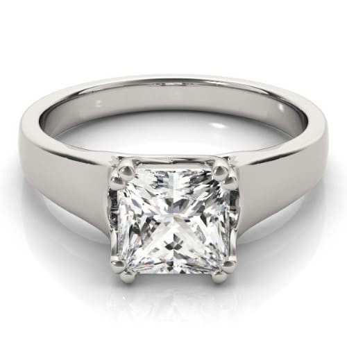 Double Prong Natural Diamond  Engagement Ring