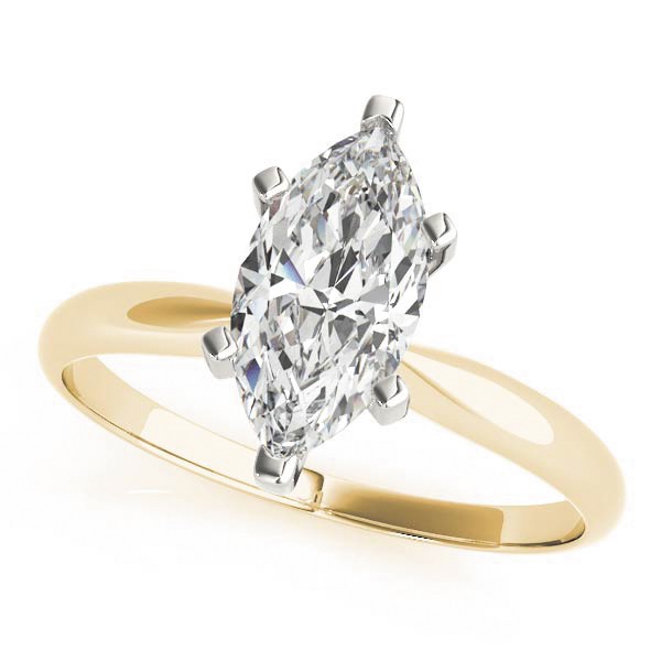 6 Prong Natural Diamond  Engagement Ring