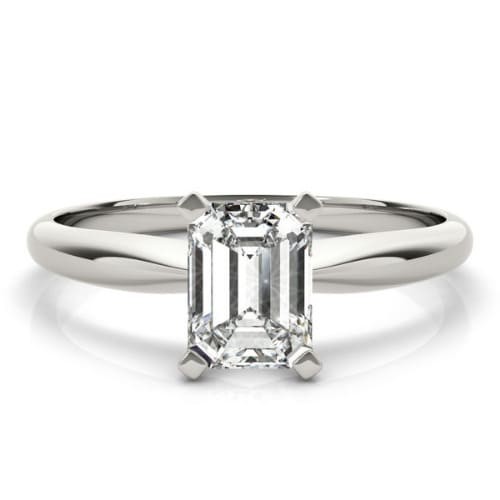 4 Prong Natural Diamond  Engagement Ring