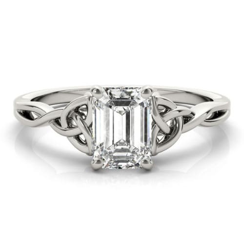 4 Prong Natural Diamond  Engagement Ring