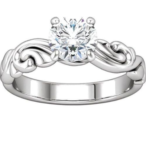 4 Prong Natural  Diamond Ring