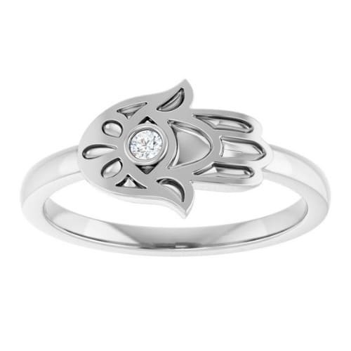 Bezel Natural  Diamond Ring