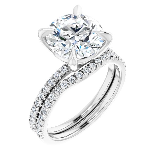 4 Prong Natural Diamond  Engagement Ring