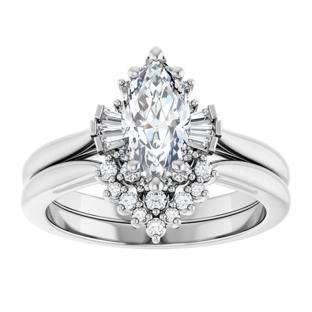 Jasentia Natural 6 Prong Set  Diamond Ring