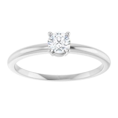 Marcy Natural Diamond 4 Prong  Engagement Ring
