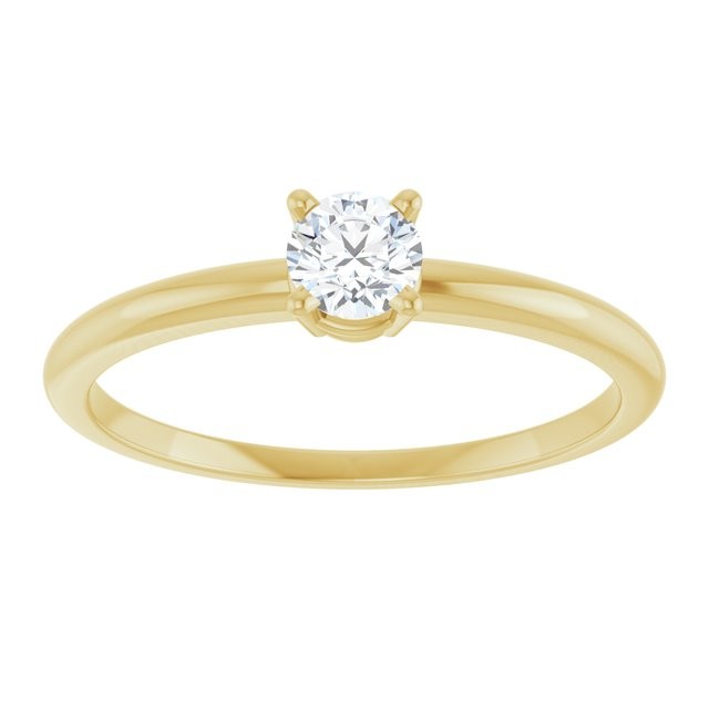 Marcy Natural Diamond 4 Prong  Engagement Ring