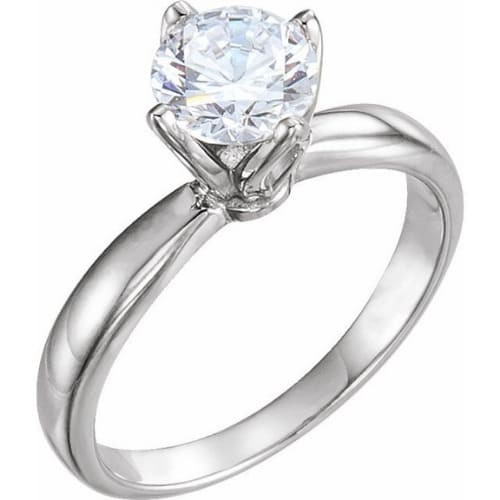 4 Prong Natural  Diamond Ring