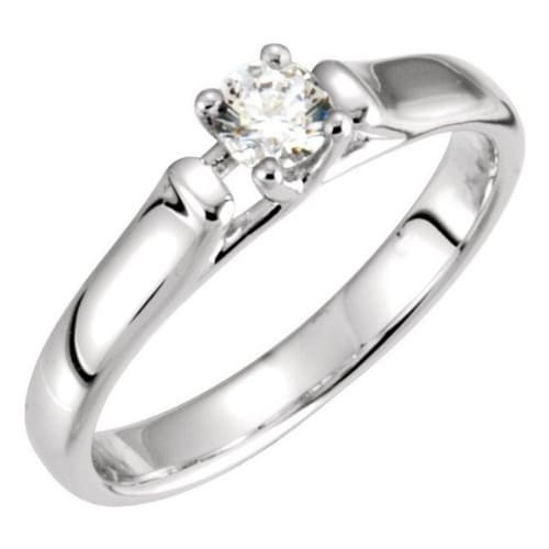 4 Prong Natural  Diamond Ring
