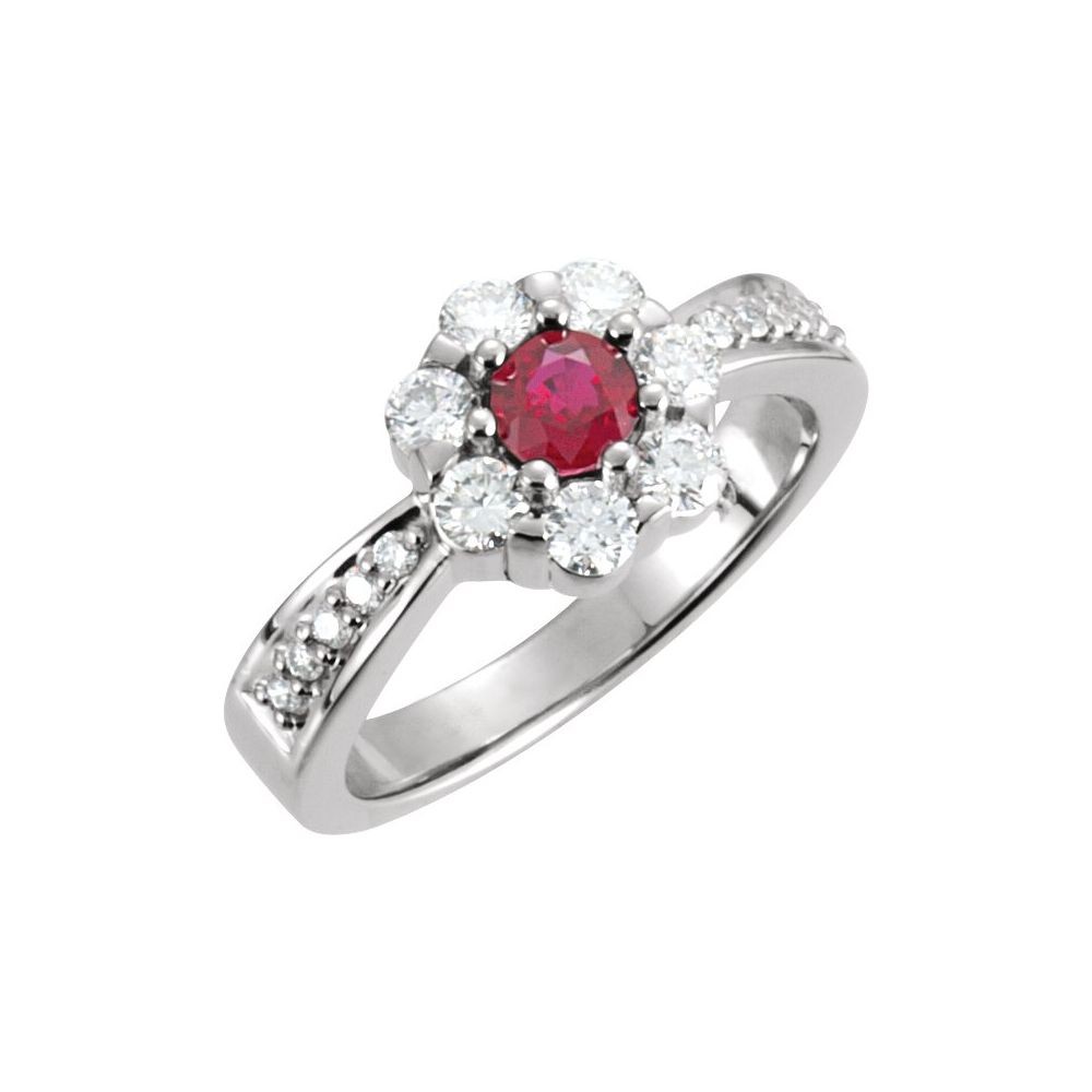 Emmy Natural Ruby 6 Prong 
