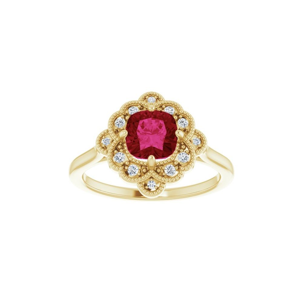 Estella Natural Ruby 4 Prong 