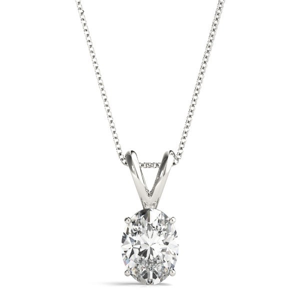 4 Prong Setting 1.20 ct Lab-Created Diamond  Necklace